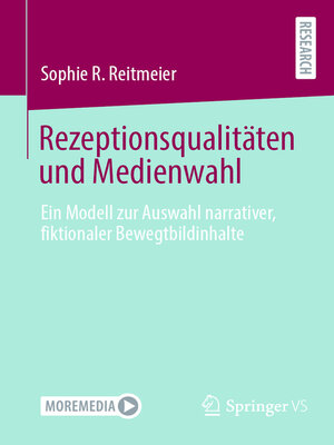 cover image of Rezeptionsqualitäten und Medienwahl